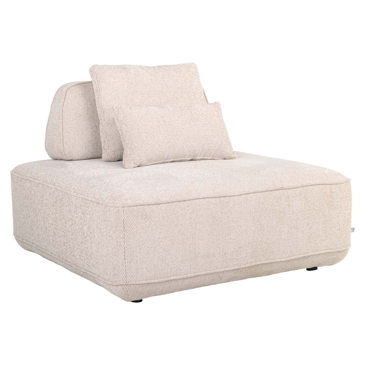 Sofa Tudor natural boldweave 1-seater movable backrest