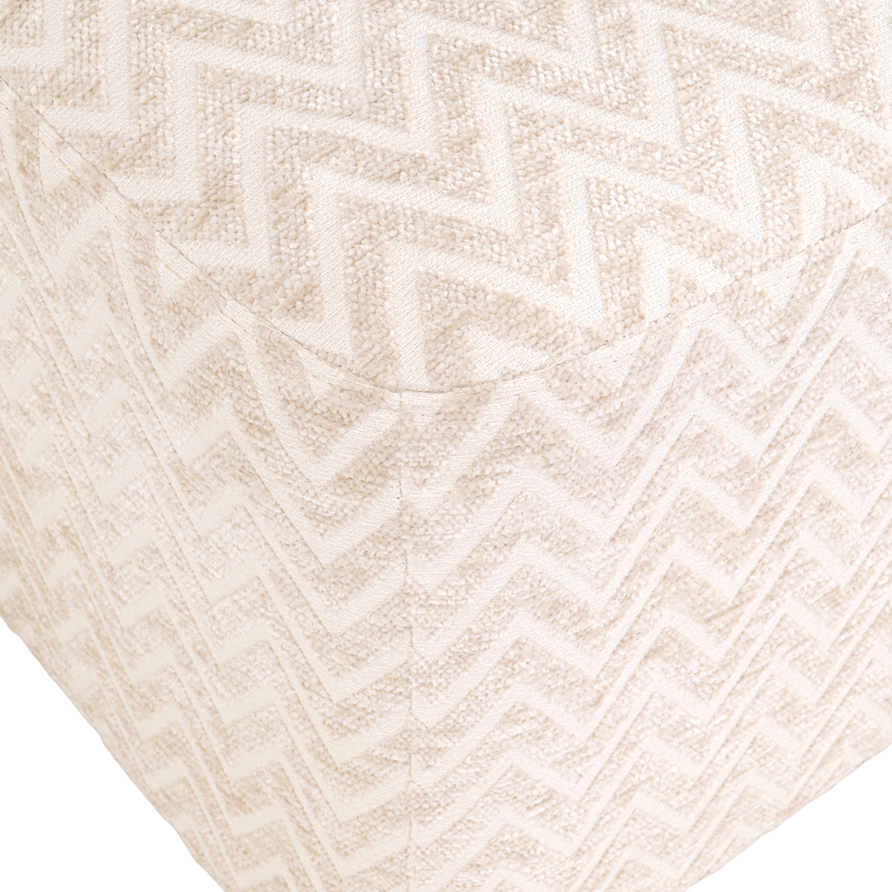 Pouffe & Footstool Ciela beige chevron