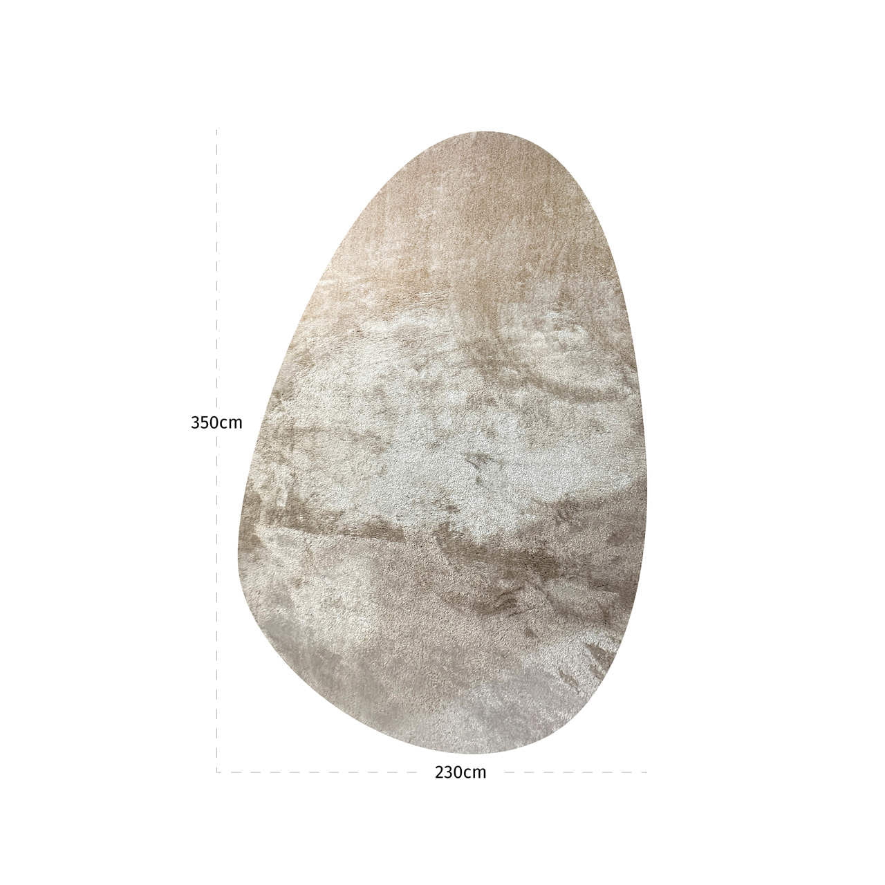 Carpet Mats beige pebble 230x350