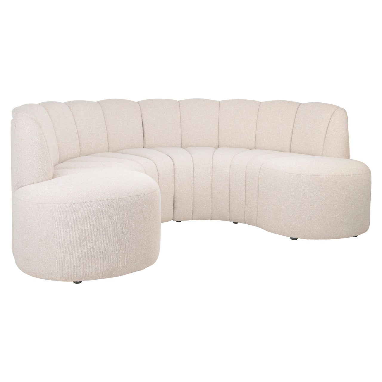 Dining bench Landmark lodge desert round - fully upholstered (Set of 2)