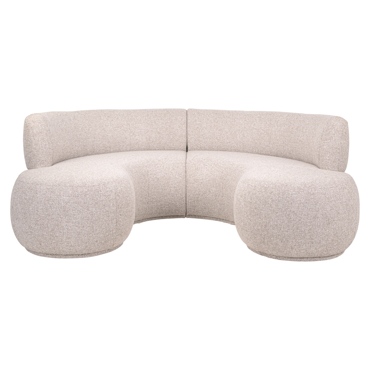 Dining bench Sorrobon cayenne brown round (Set of 2)
