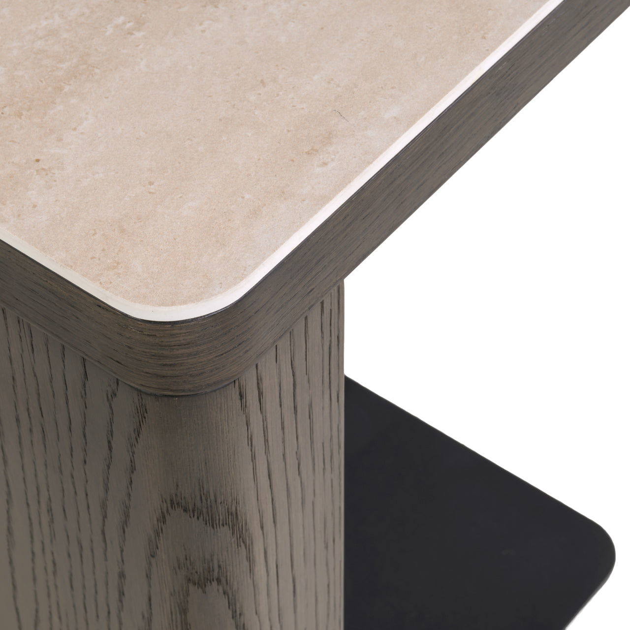 Sofa side table Nando brown