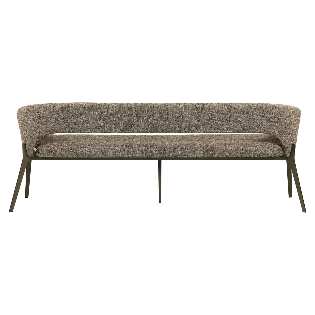 Dining bench Kenzi brown tweed