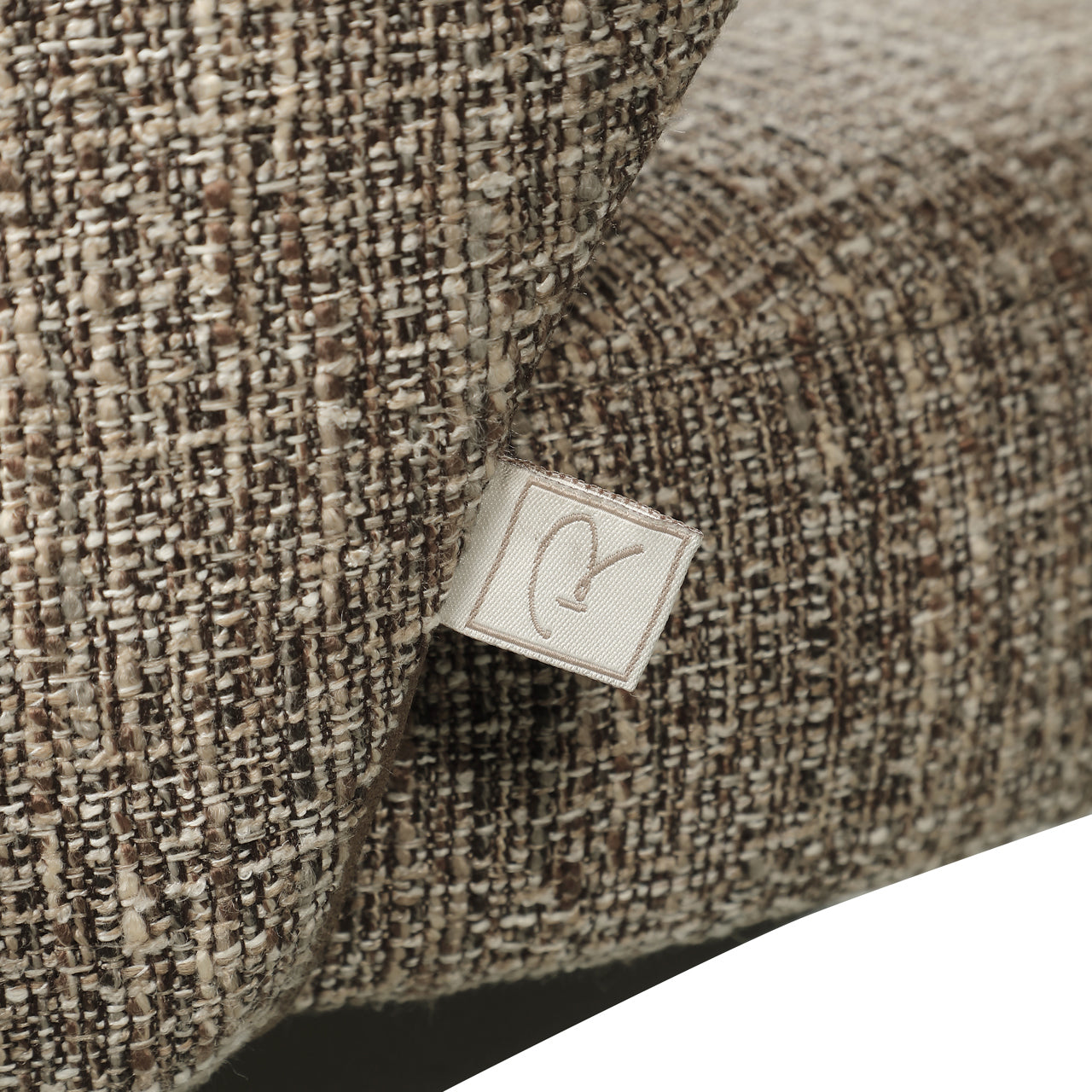 Dining bench Kenzi brown tweed