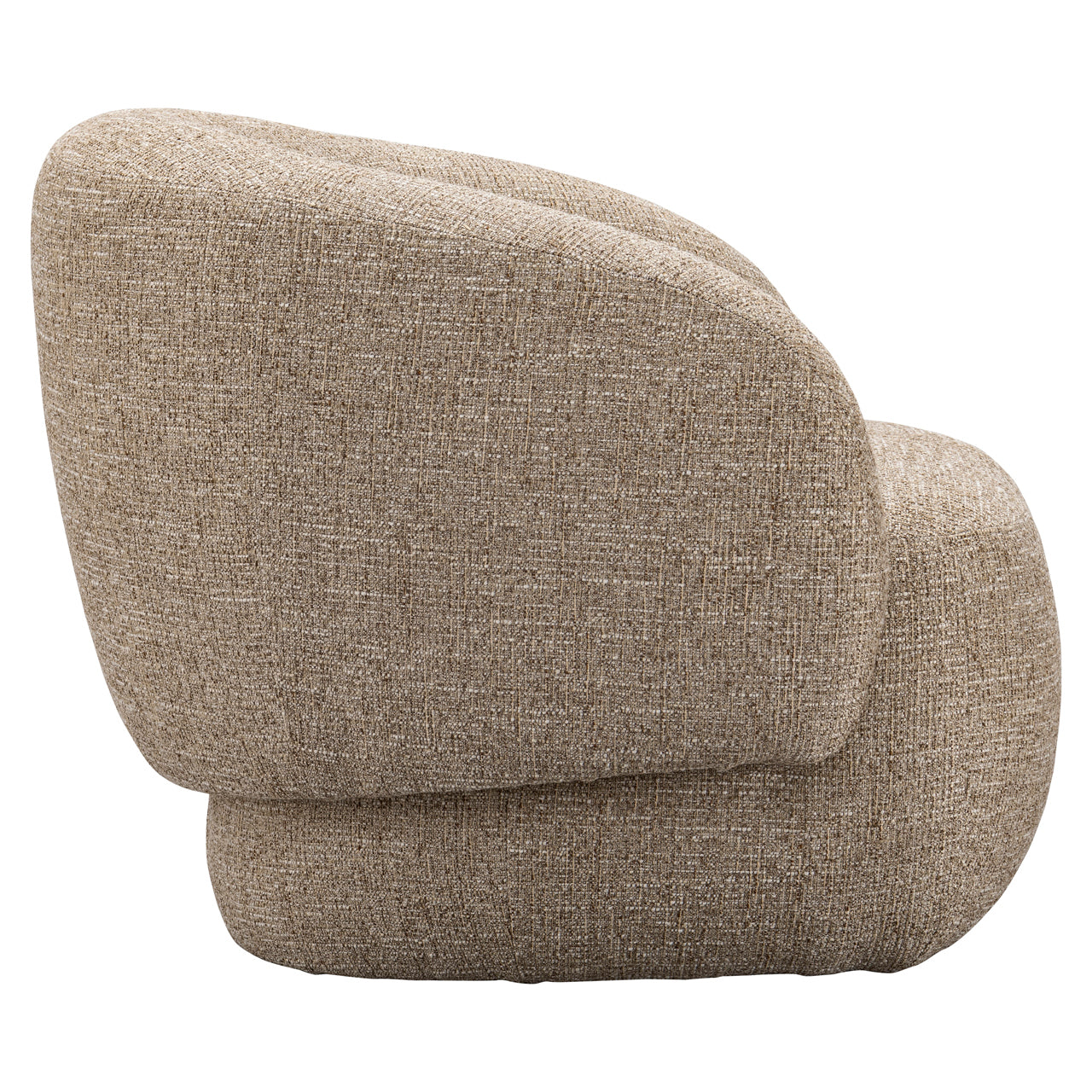 Lounge chair Milano sand tweed fire retardant