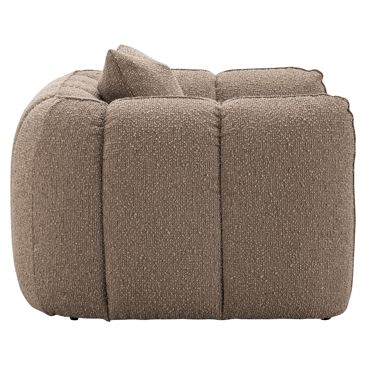Lounge chair Hogan mocca chunky fire retardant