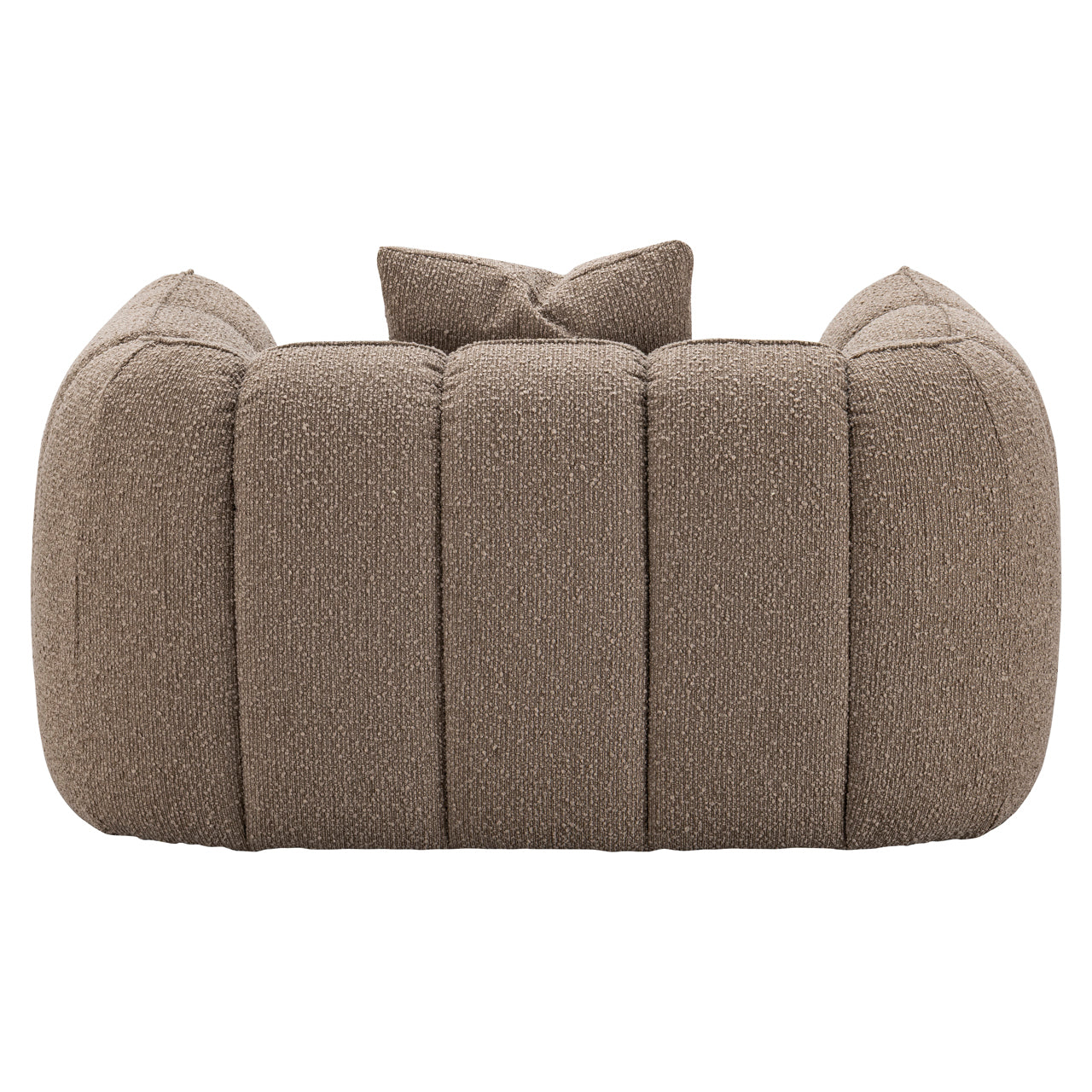 Lounge chair Hogan mocca chunky fire retardant
