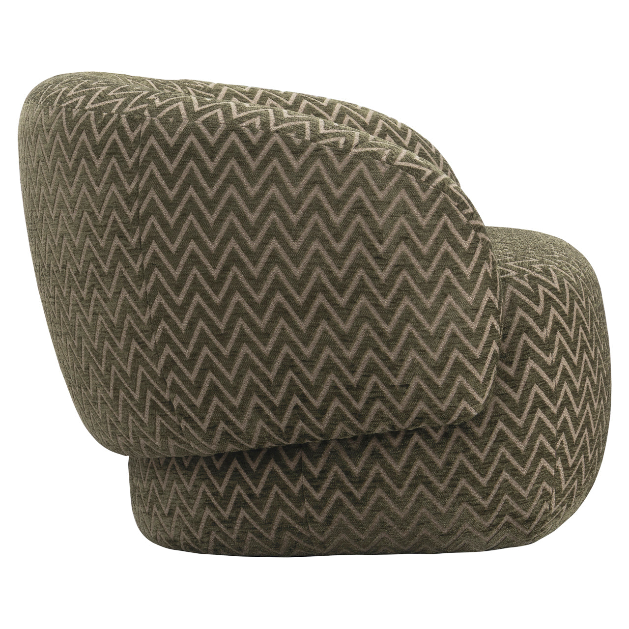 Lounge chair Milano moss chevron