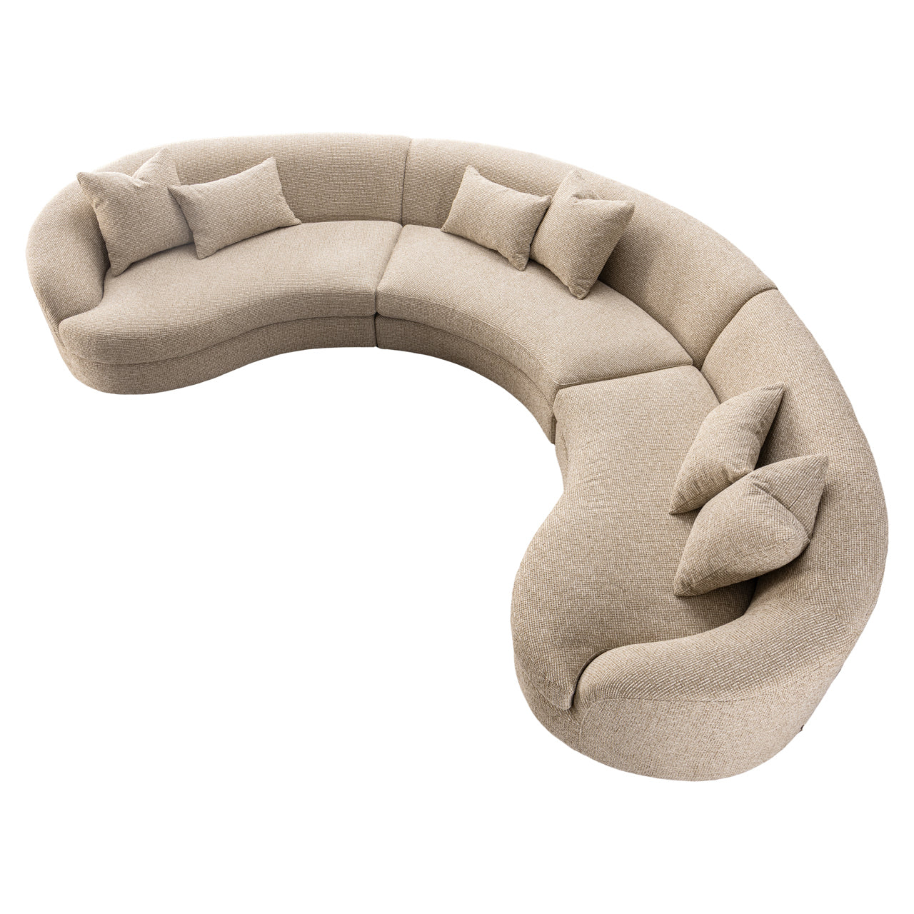 Sofa Morena cream blockweave