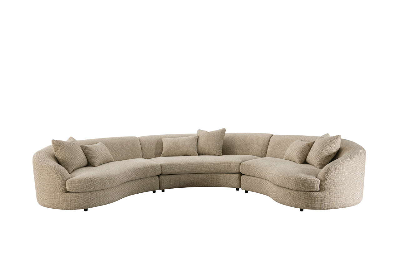 Sofa Morena cream blockweave