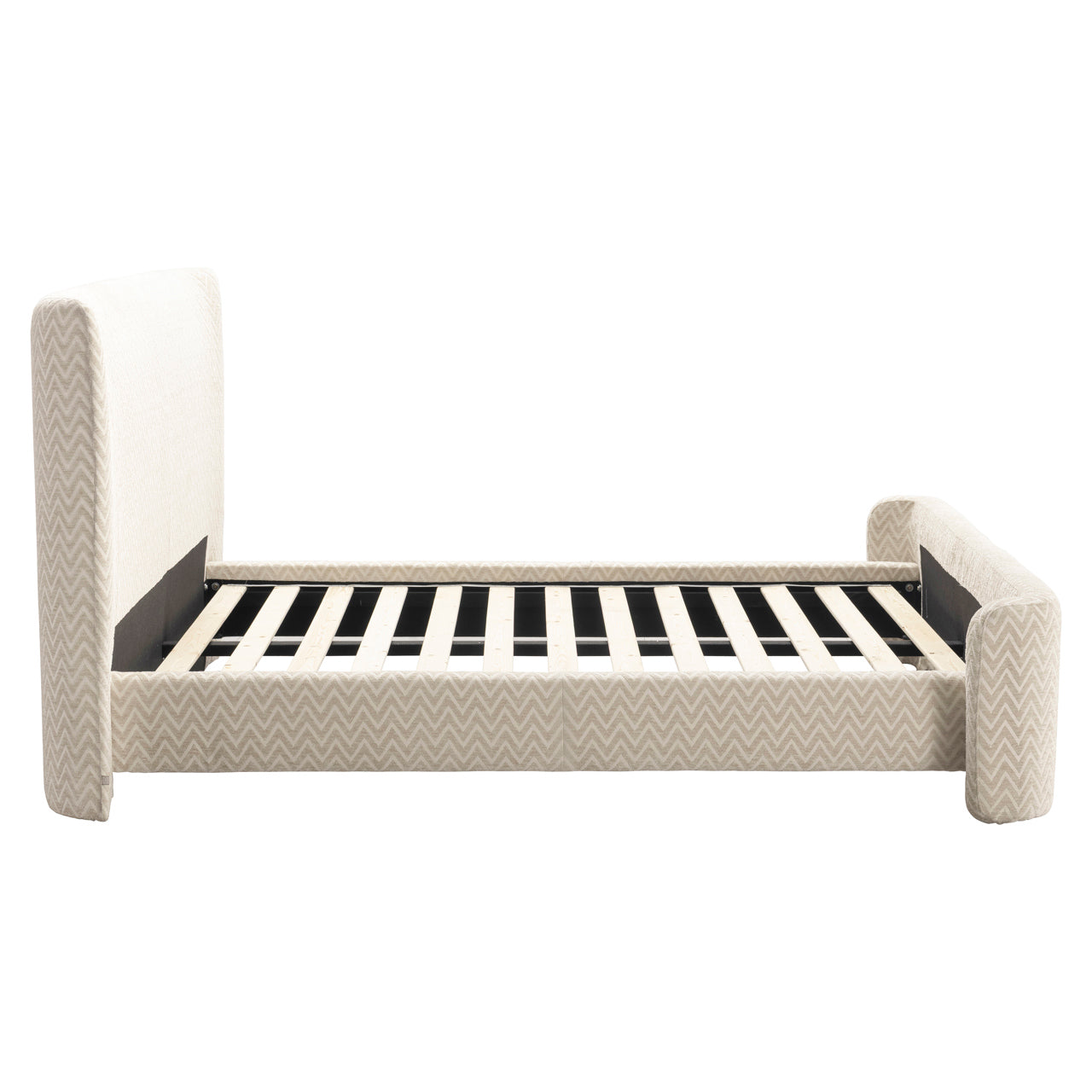 Bed Divana beige chevron  160x200