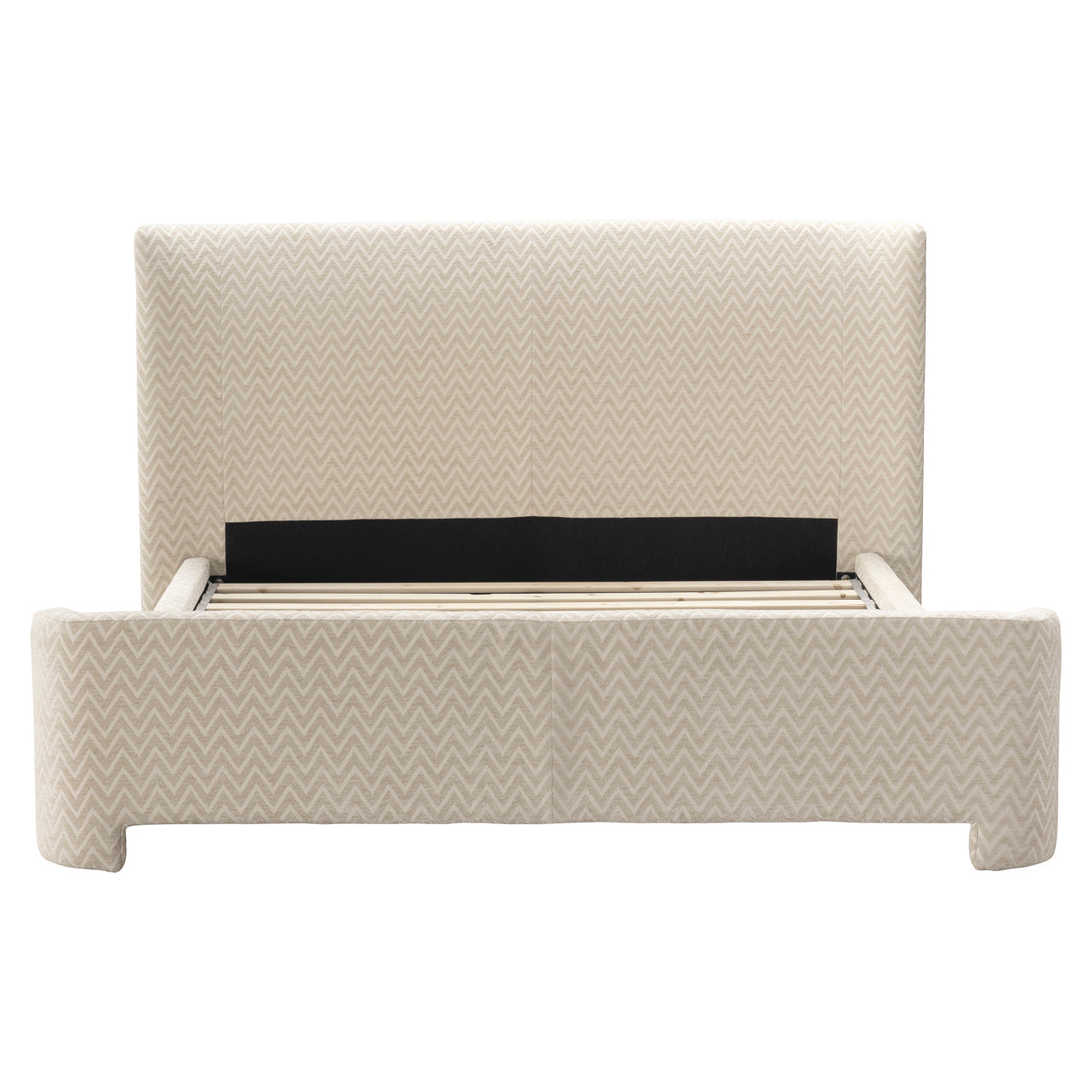 Bed Divana beige chevron  160x200