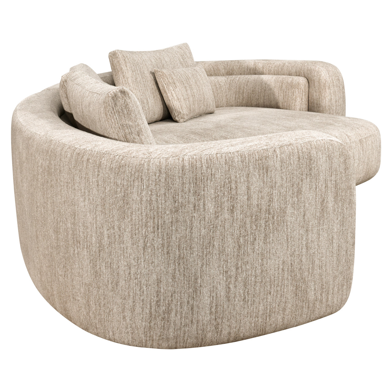 Sofa Angusto natural softweave lounge right