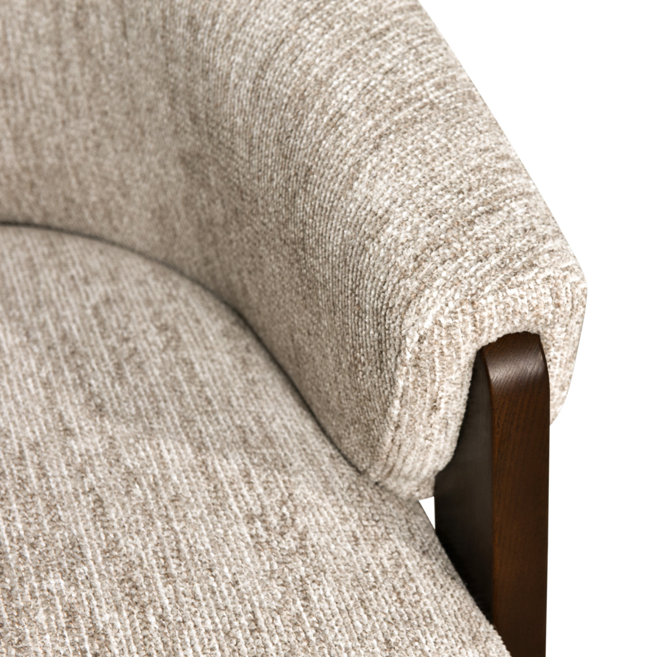 Lounge chair Marina natural softweave swivel fire retardant