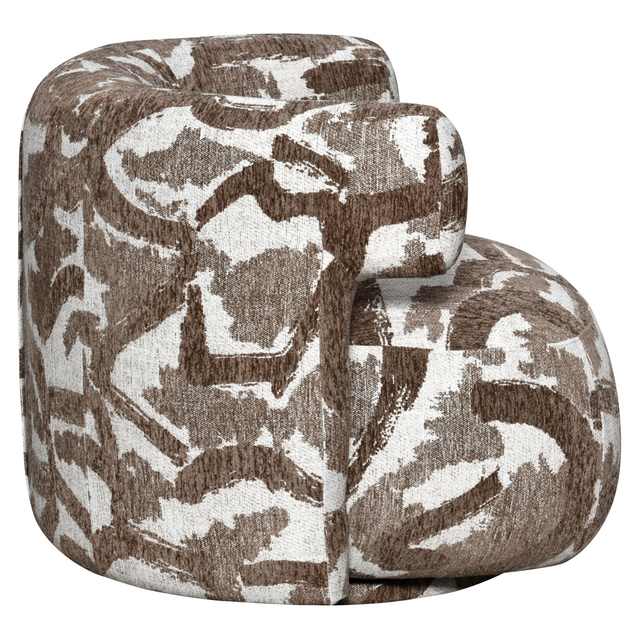 Lounge chair Talley brown nature swivel
