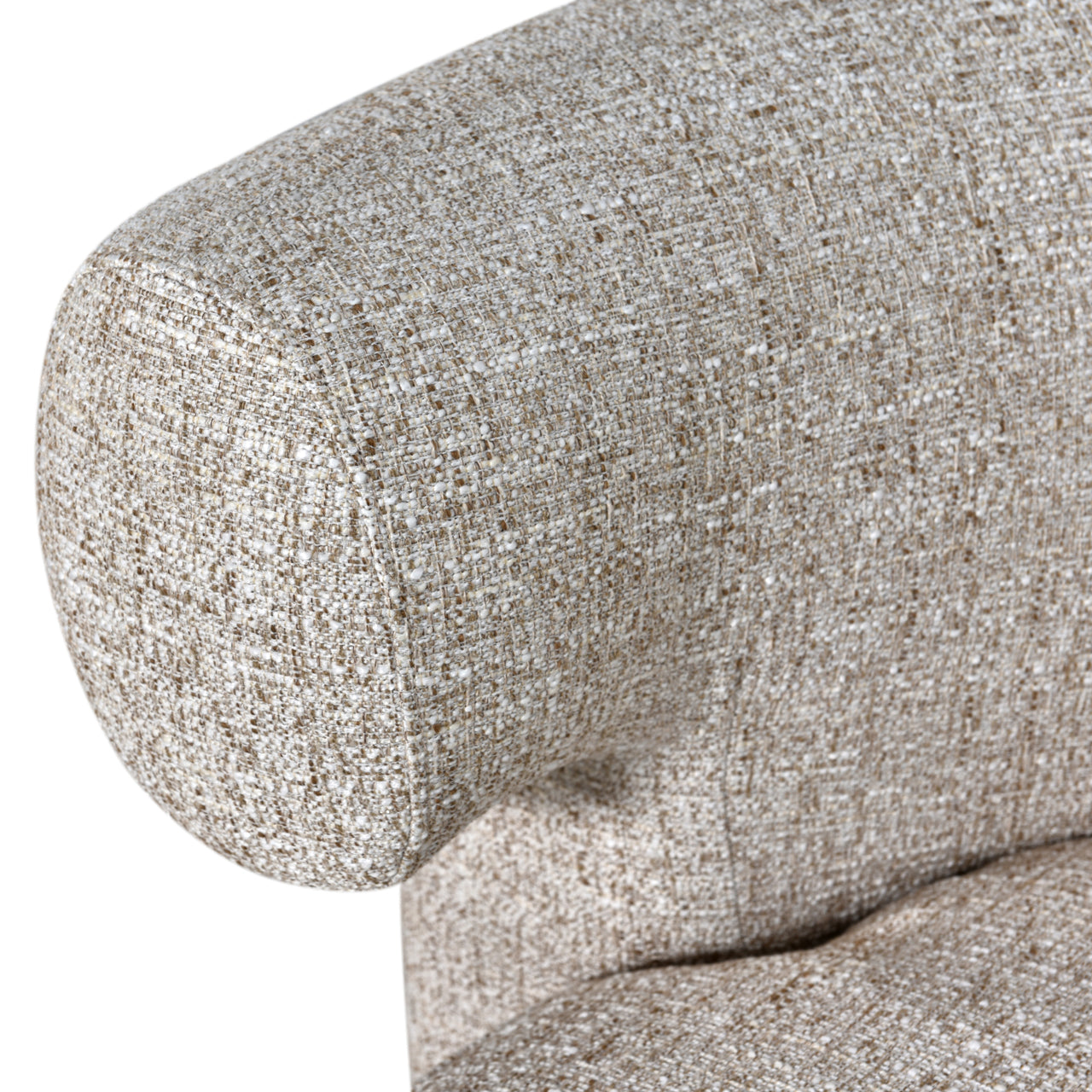 Lounge chair Talley cream tweed swivel