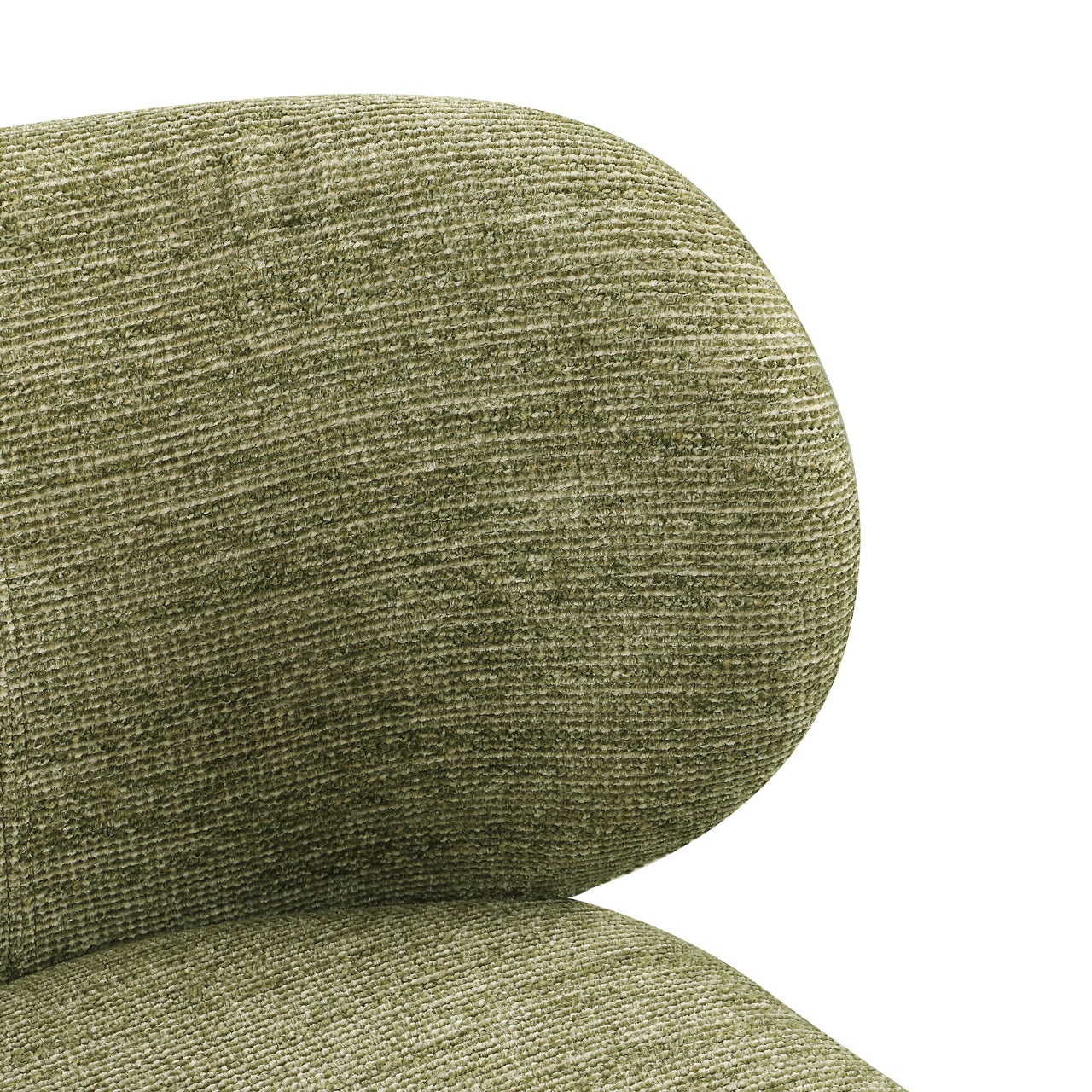 Dining chair Amely pistache softweave swivel