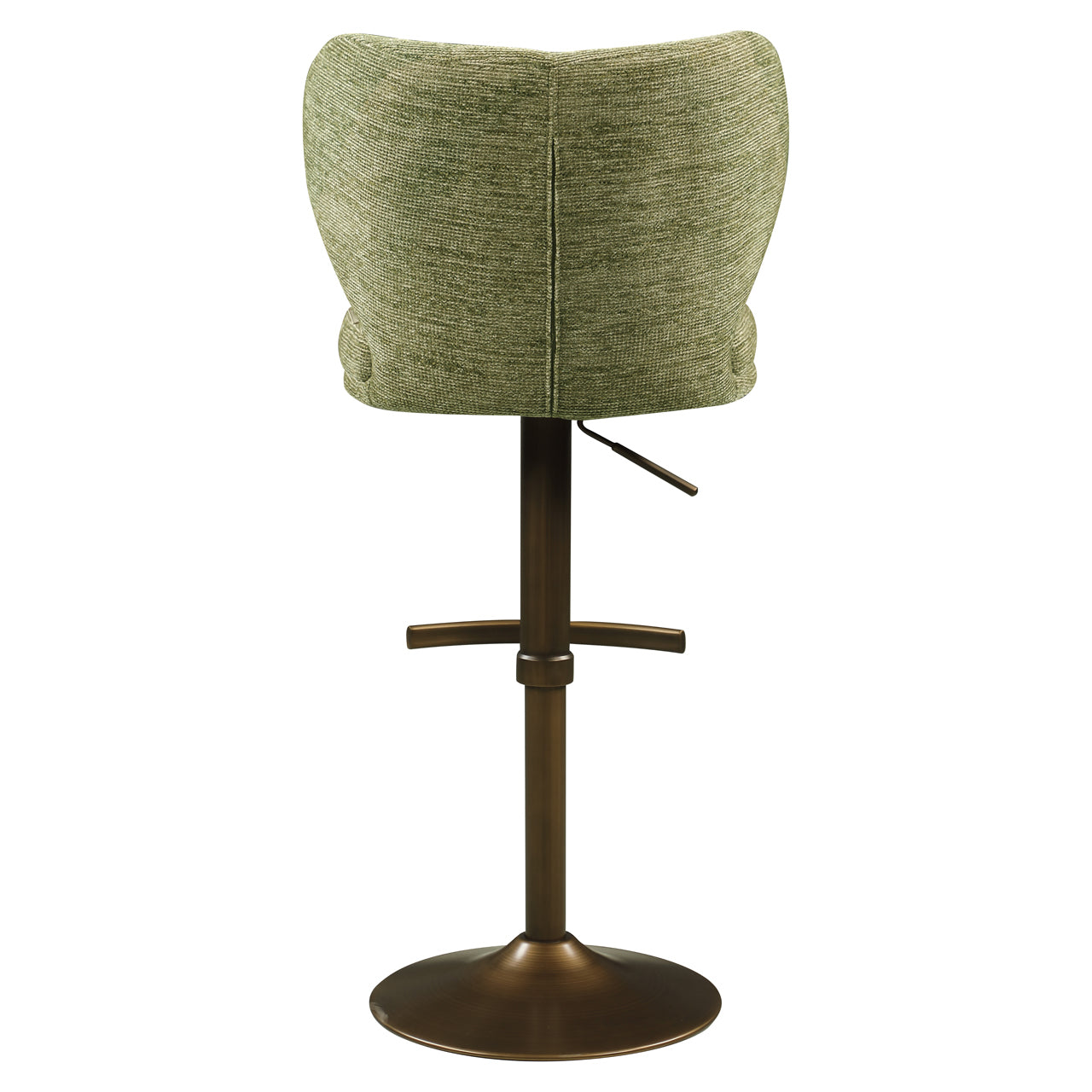 Bar stool Amely pistache softweave swivel