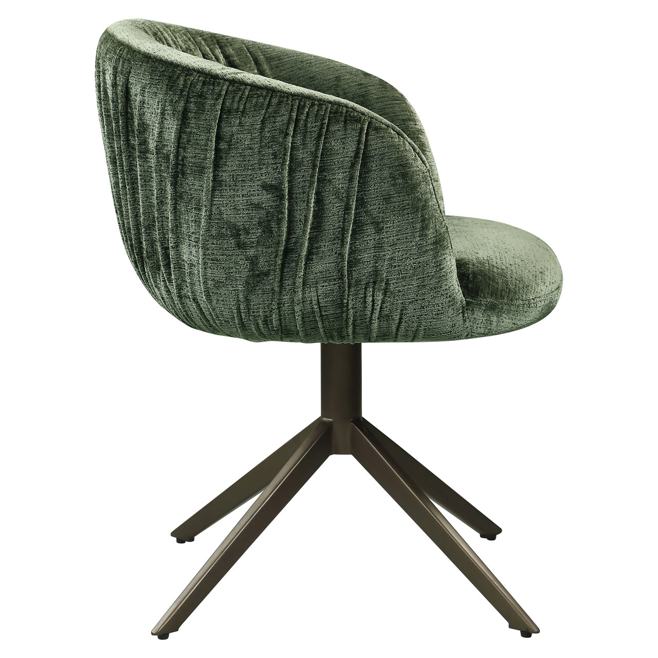 Dining chair Cassi sage chenille swivel
