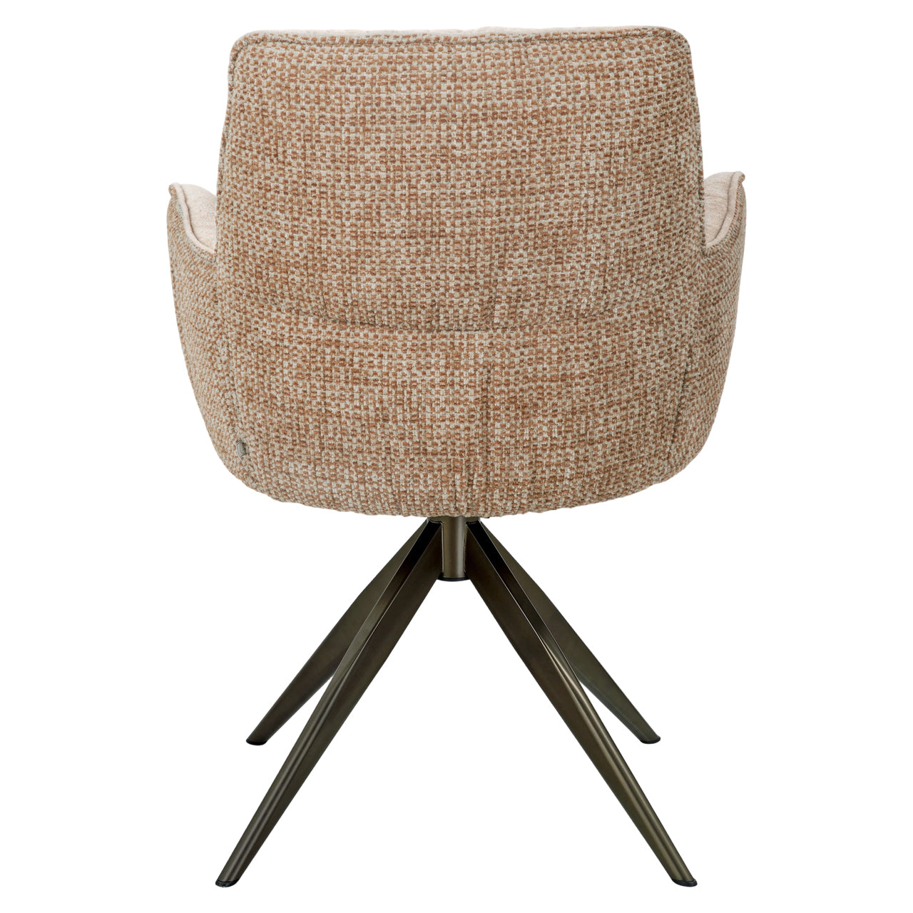 Dining chair Chase ginger jacquard swivel