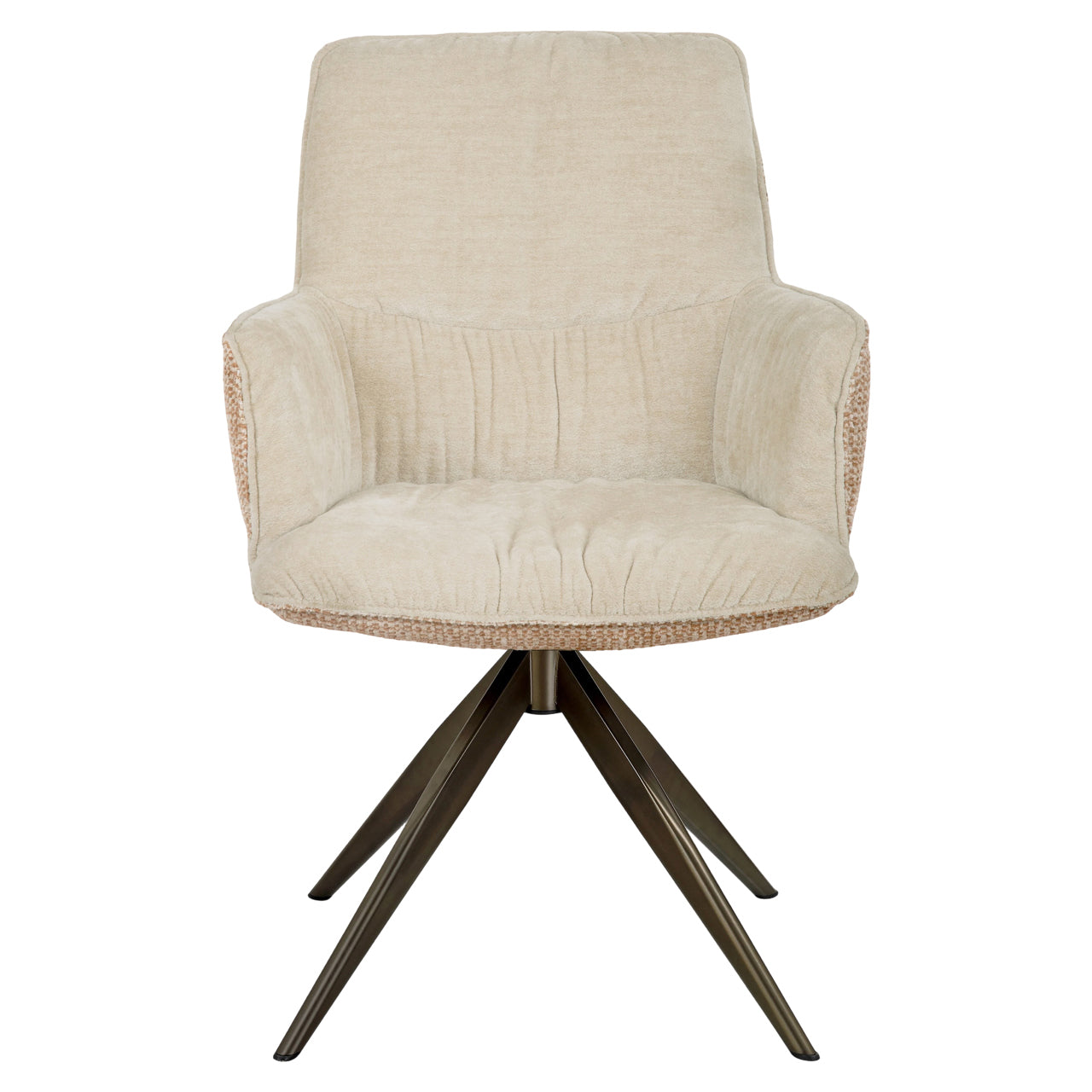 Dining chair Chase ginger jacquard swivel