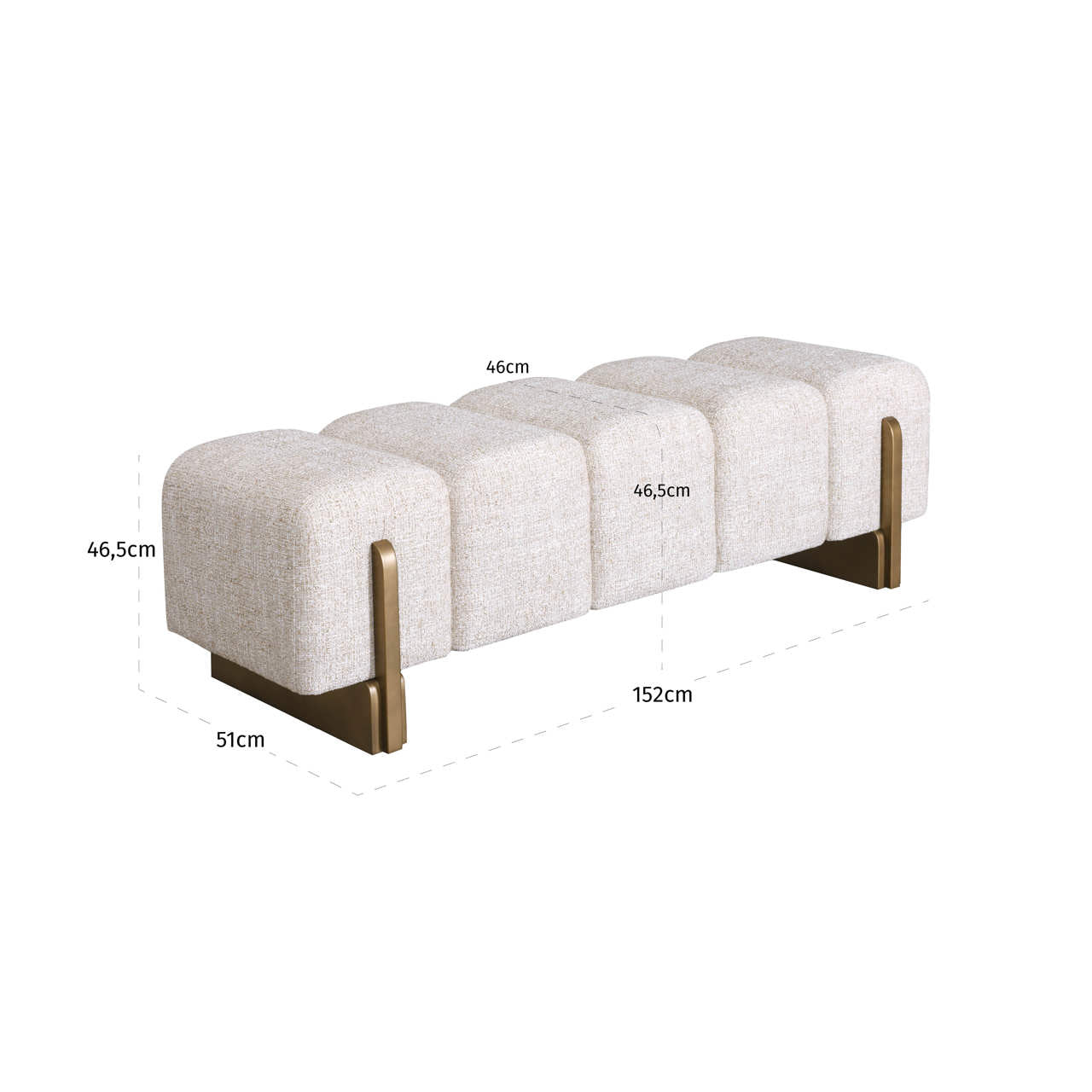 Bench Caleo cream tweed