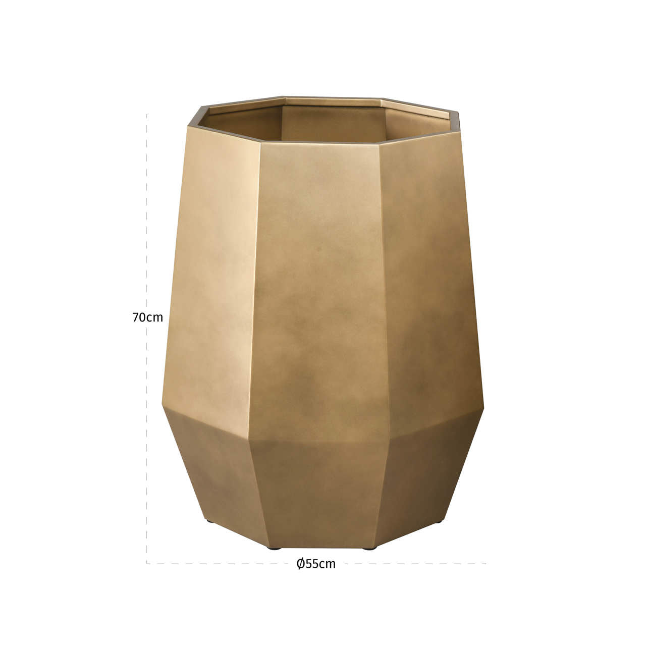 Planter Axis bronze gold large