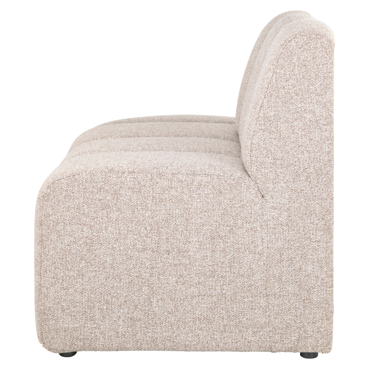 Dining bench Landmark customized open end left straight - fully upholstered