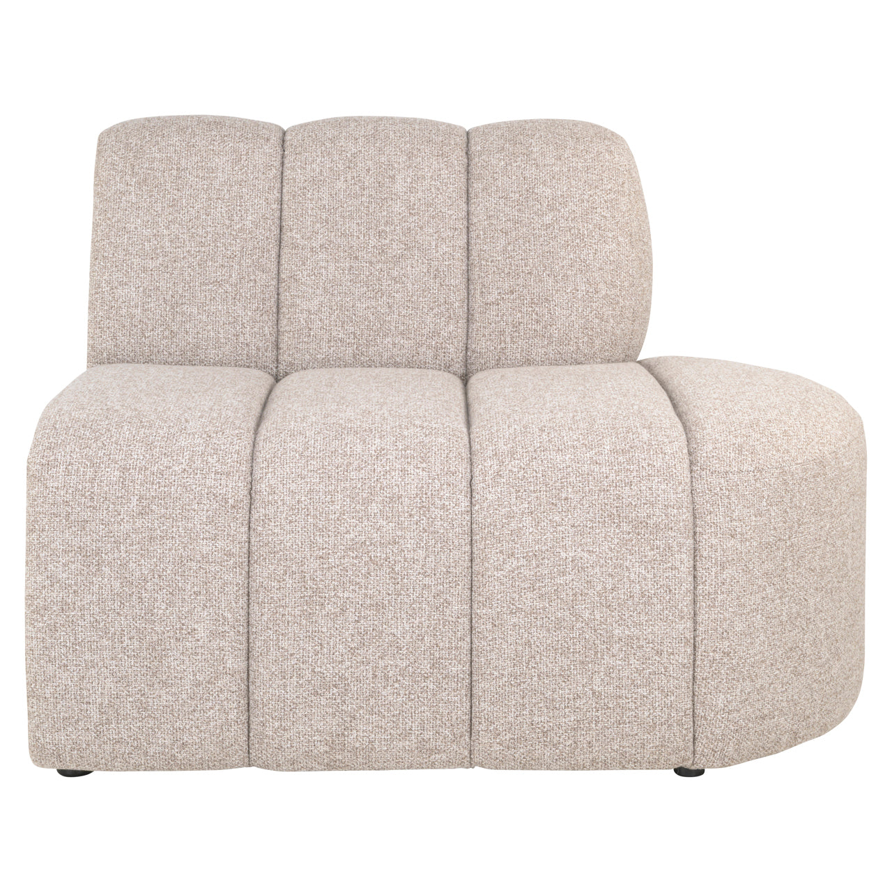 Dining bench Landmark customized open end right straight - fully upholstered