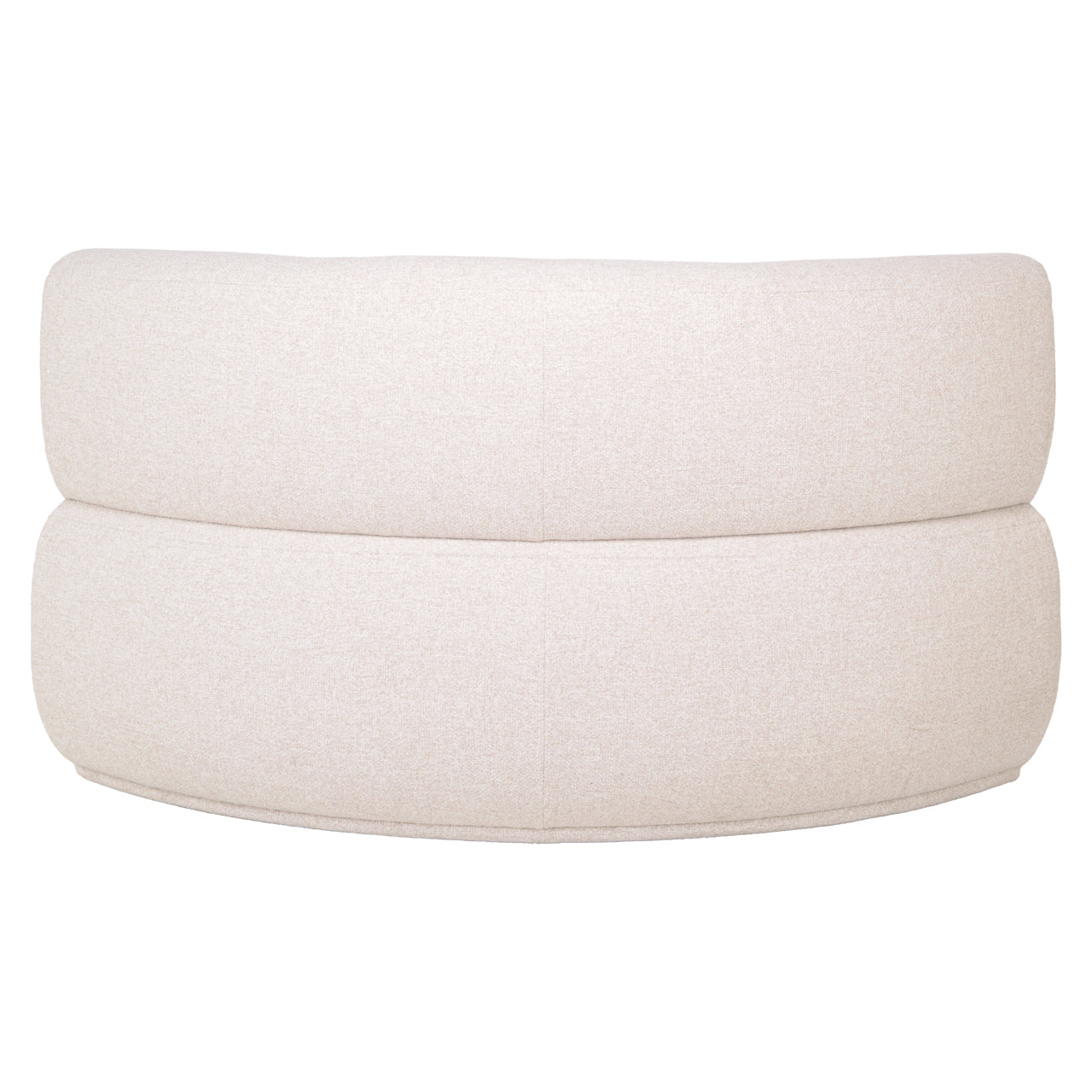 Dining bench Sorrobon cayenne ecru round - fully upholstered