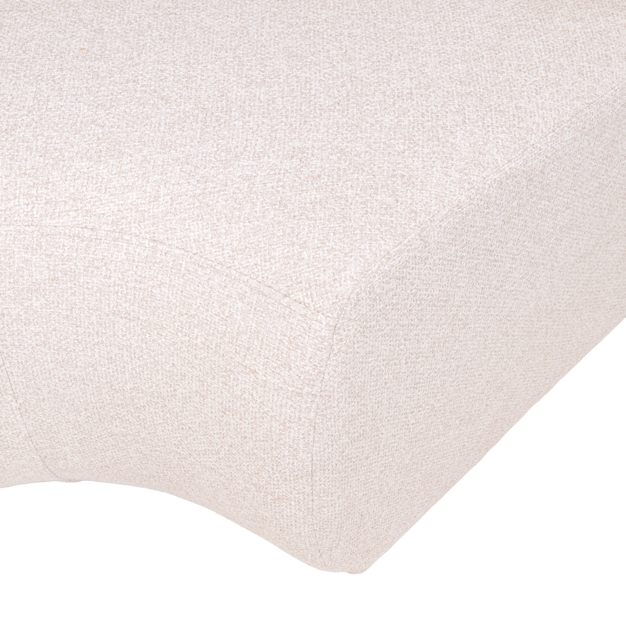 Dining bench Sorrobon cayenne ecru round - fully upholstered