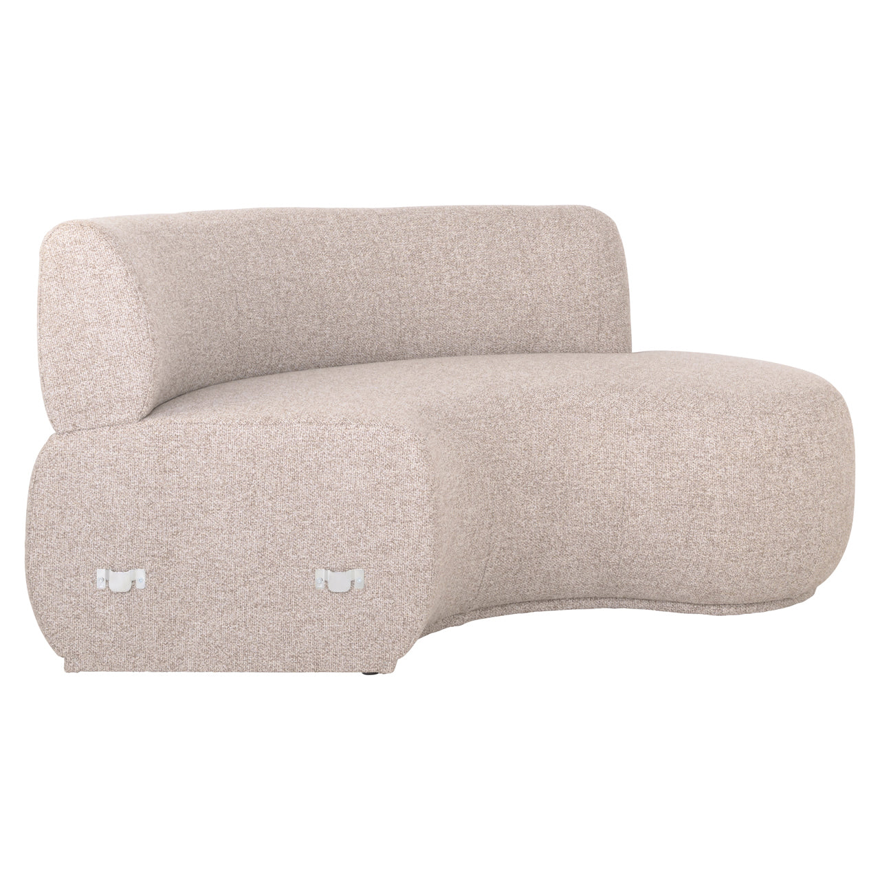 Dining bench Sorrobon cayenne ecru open end right round
