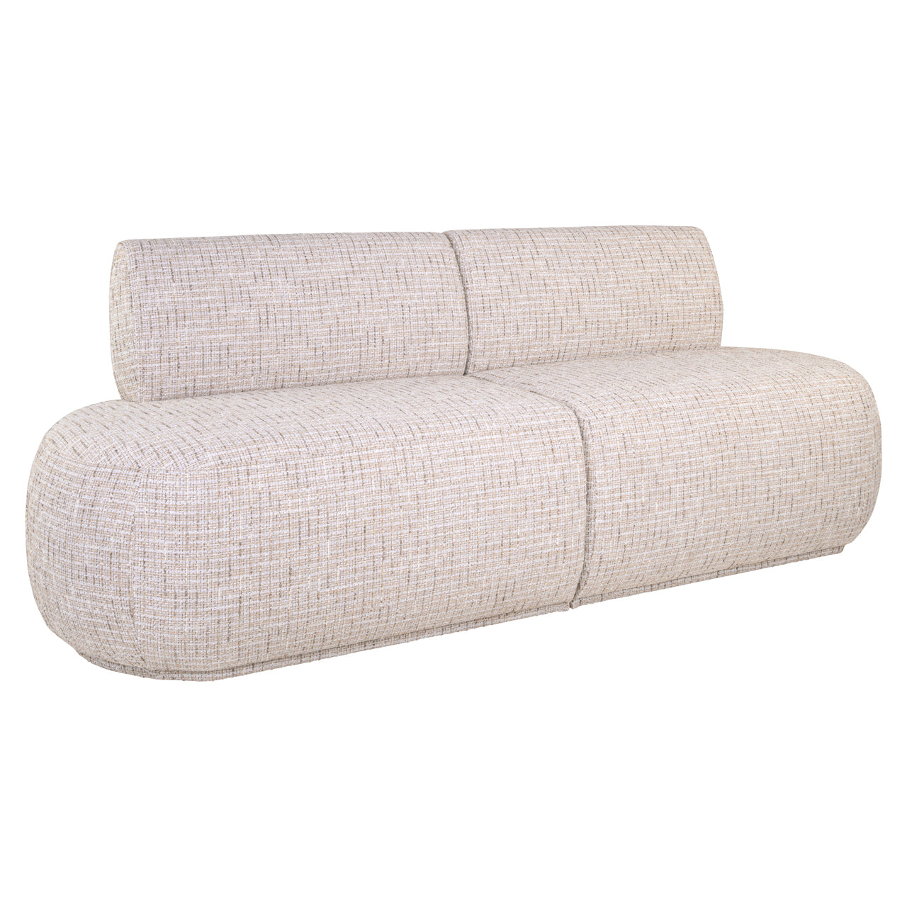 Dining bench Sorrobon trendy cream open end left straight