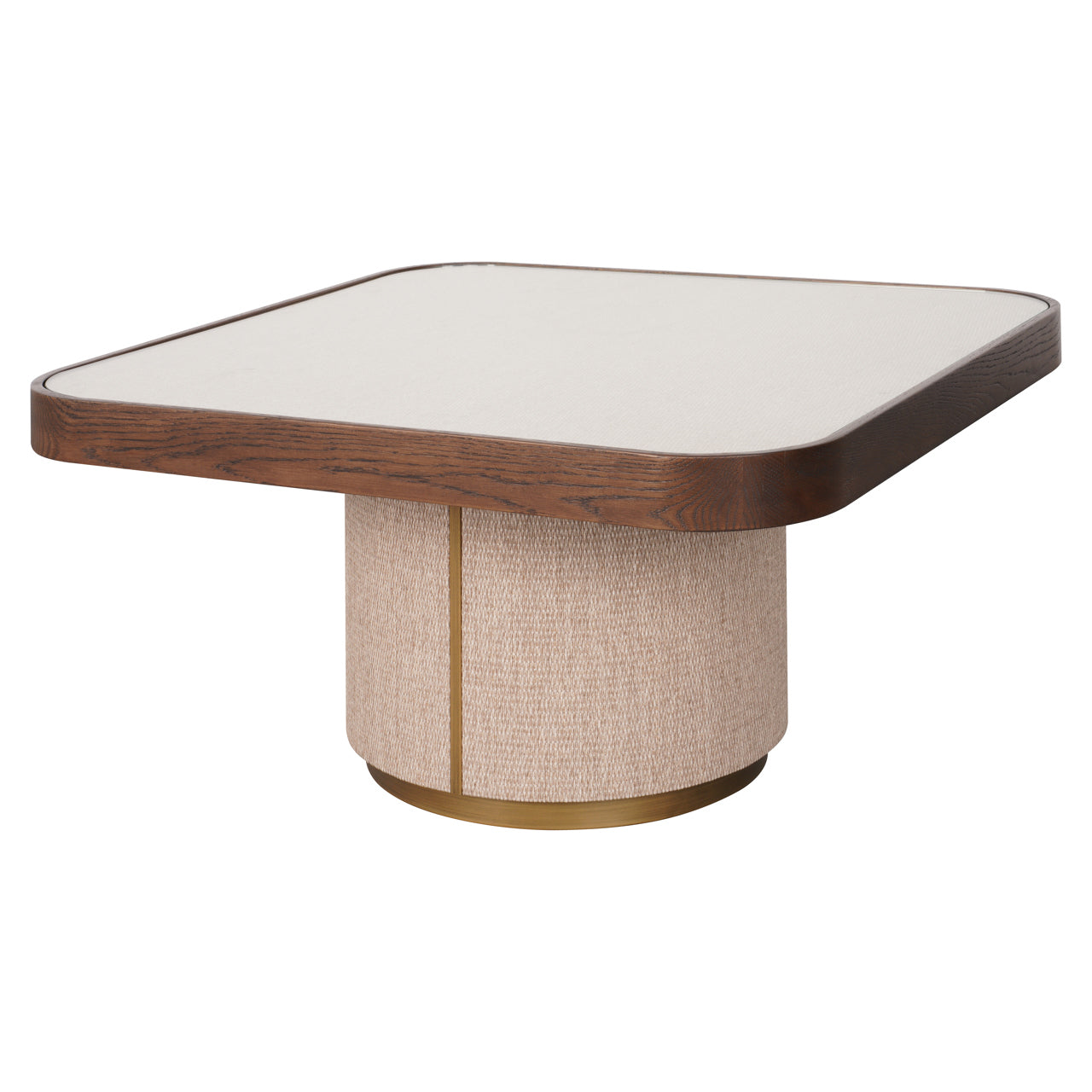 Coffee table Willox brown  including glass (Set of 2)