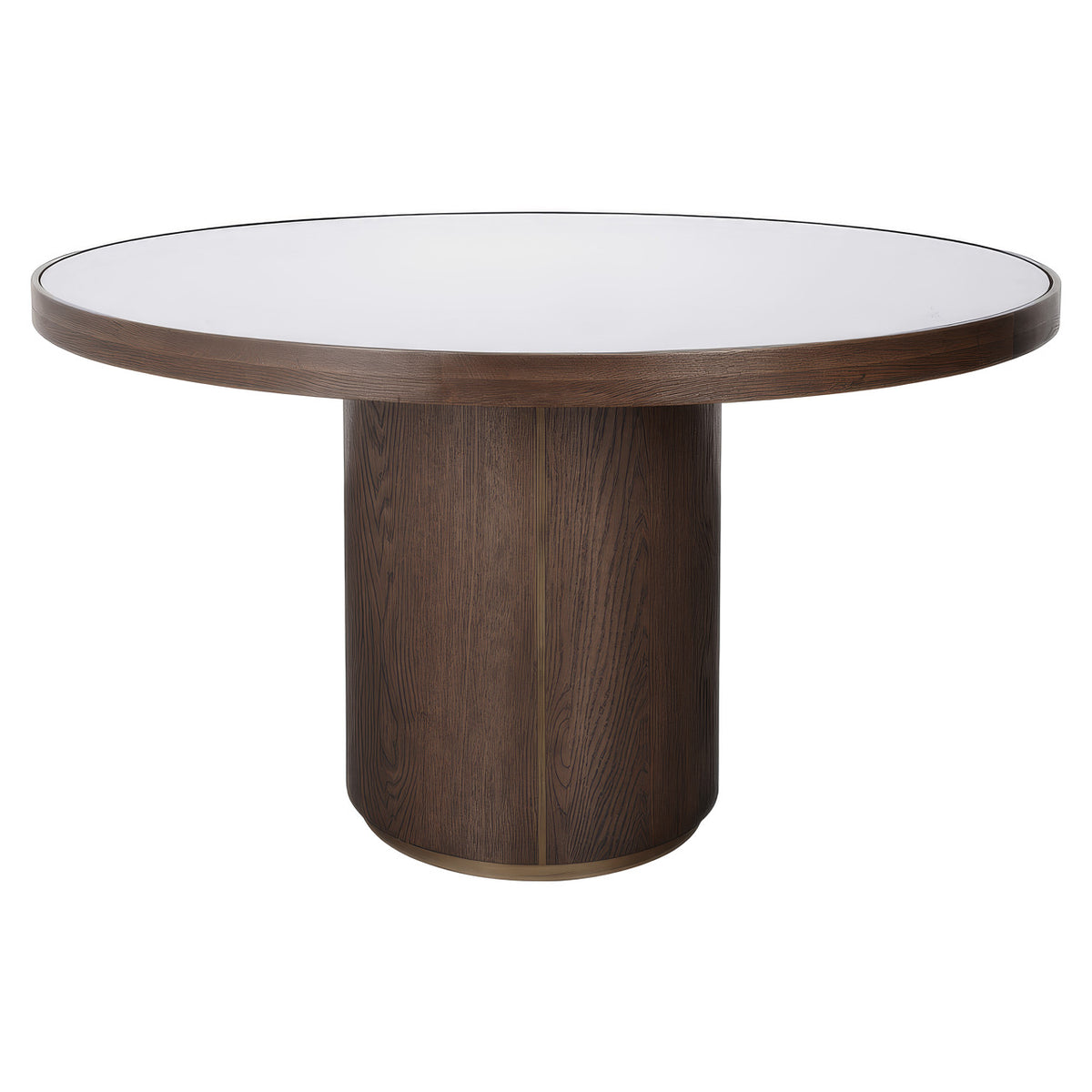 Dining table Willox beige 130Ø including glass