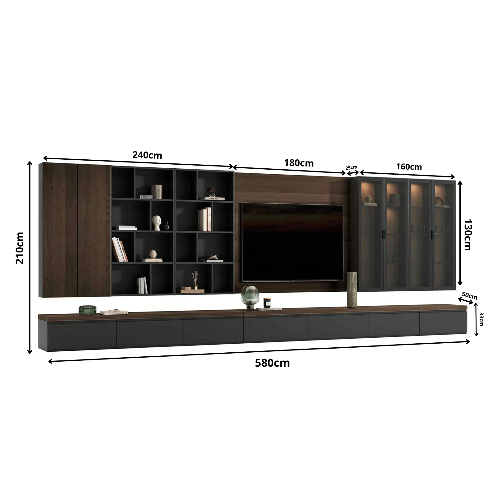 TV-meubel Infinity (Aral) Optie 8
