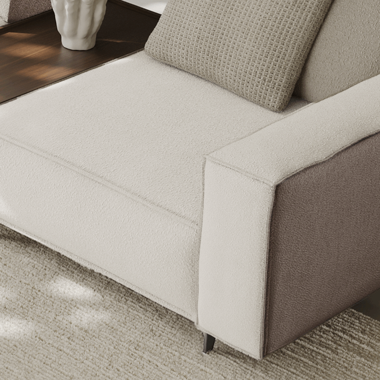 Sofa Cavalier - Light Beige 291x208x100cm - Lounge Right