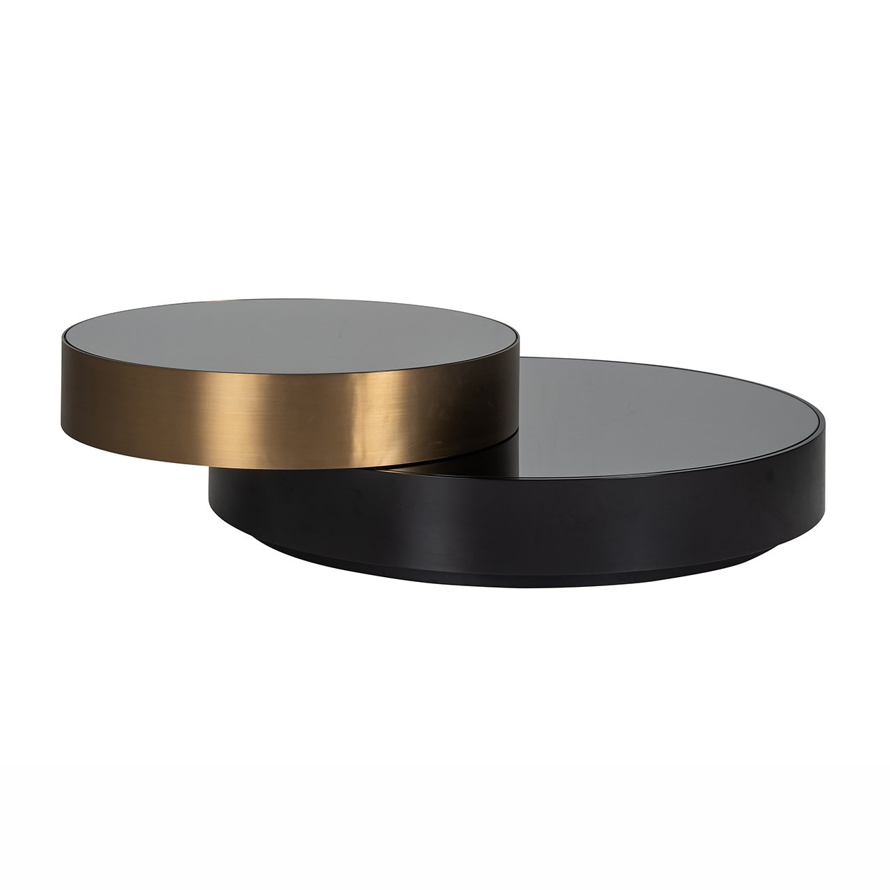 Salontafel Slice (Zwart/goud)