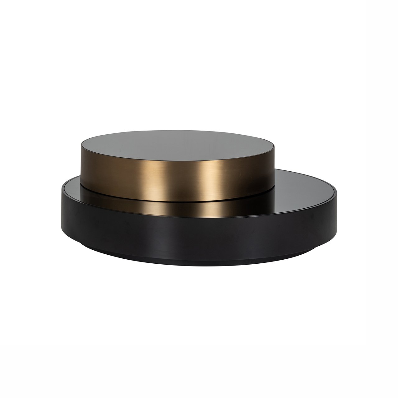 Salontafel Slice (Zwart/goud)