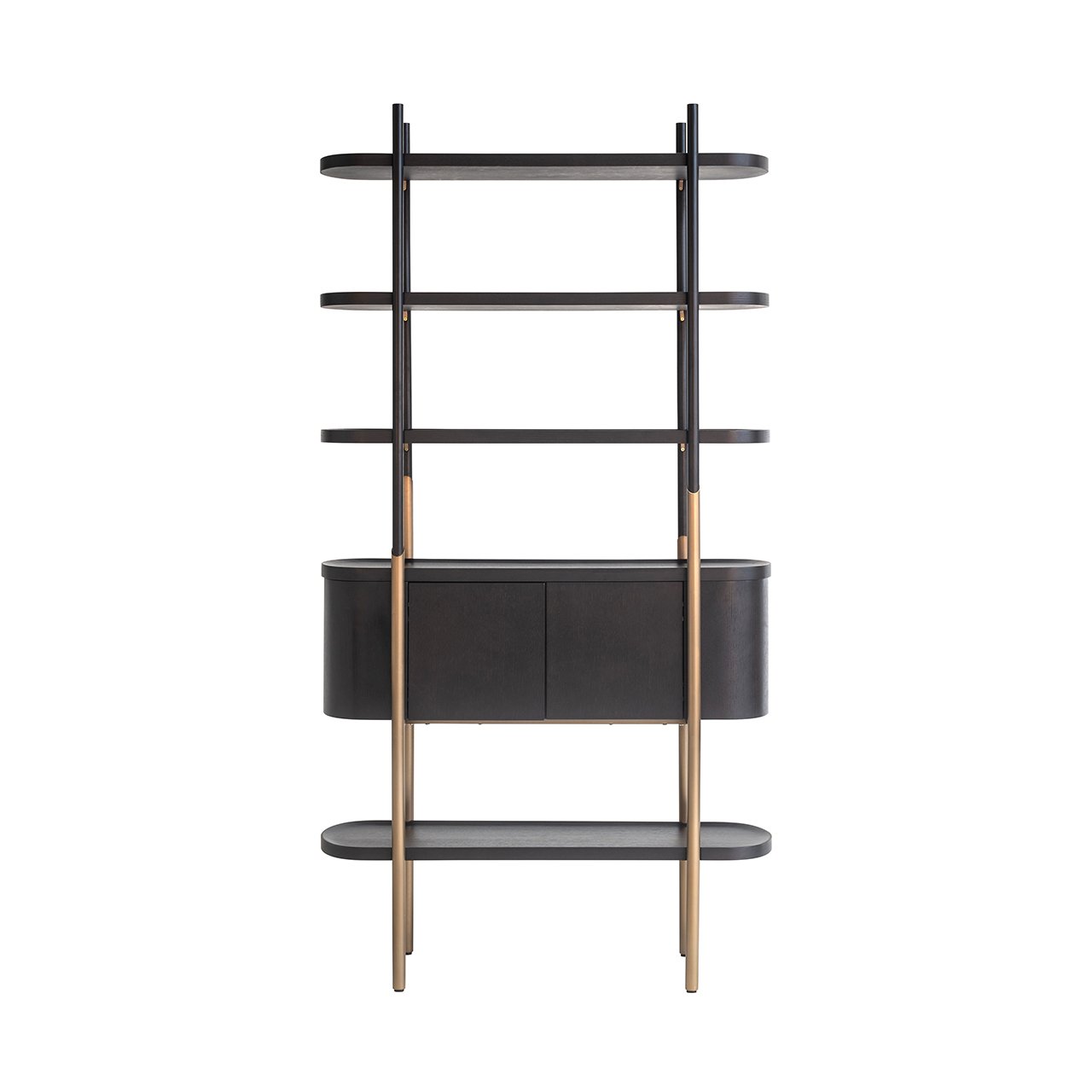 Storage cabinet Jameson 2-doors 4-shelves (Charcoal)
