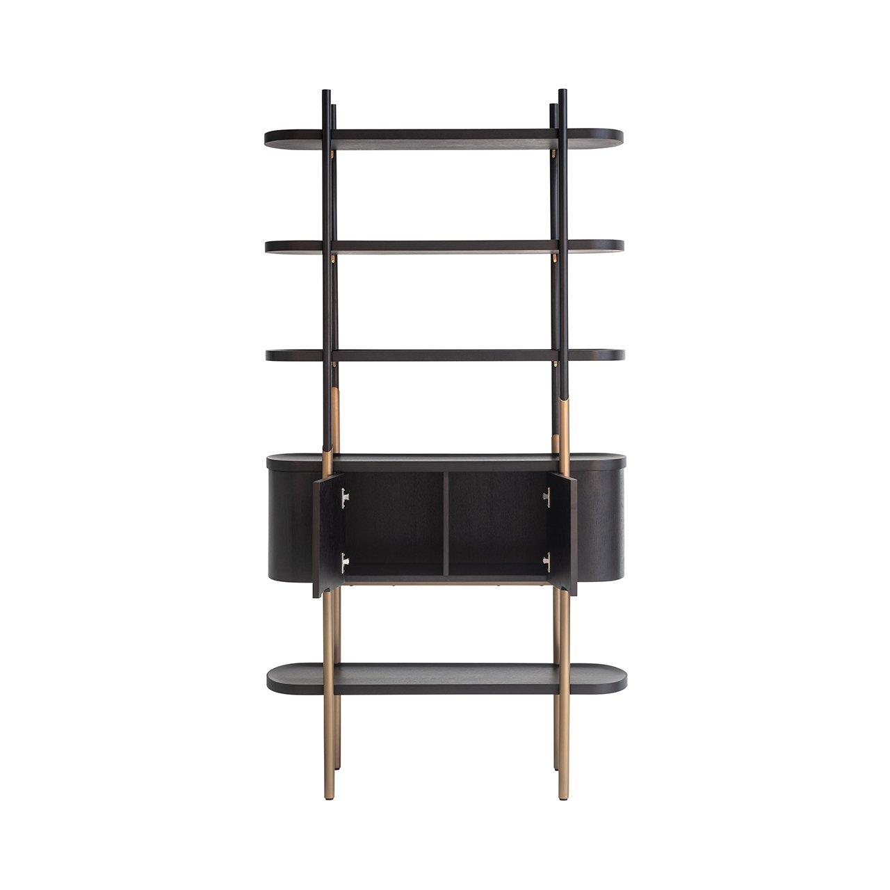Storage cabinet Jameson 2-doors 4-shelves (Charcoal)