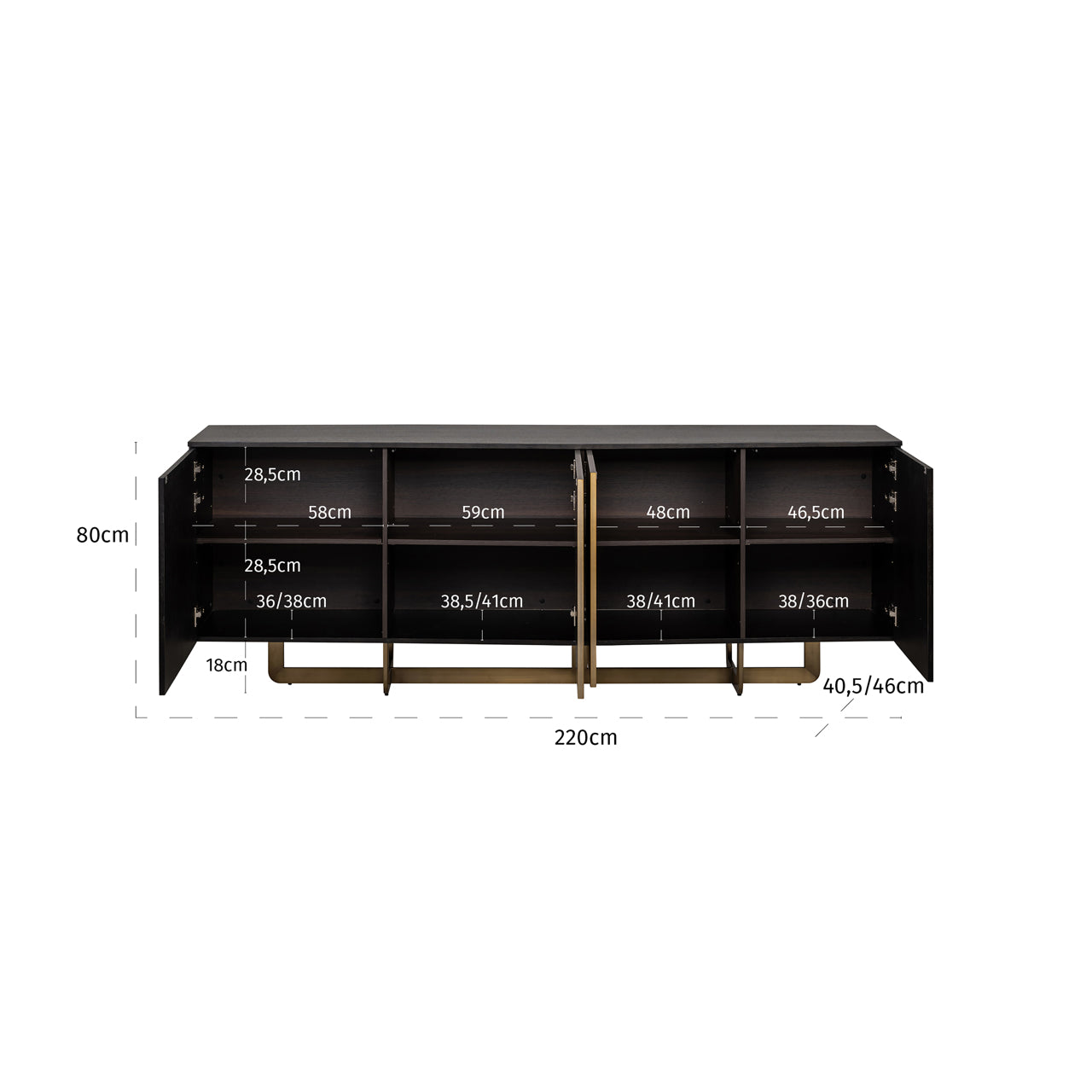 Sideboard Alexander Jones charcoal (Dax)
