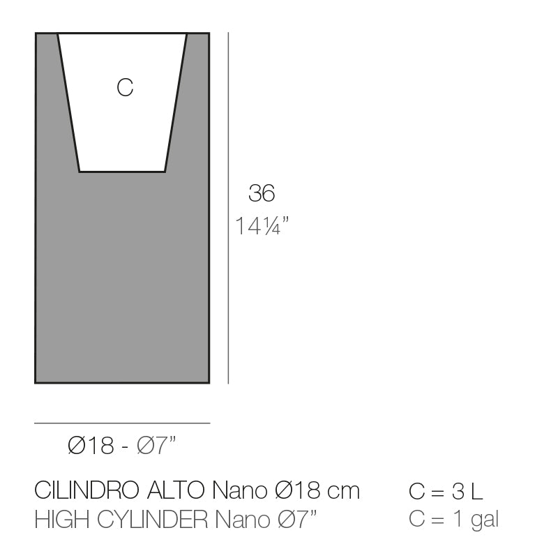 High Cylinder Ø18X36