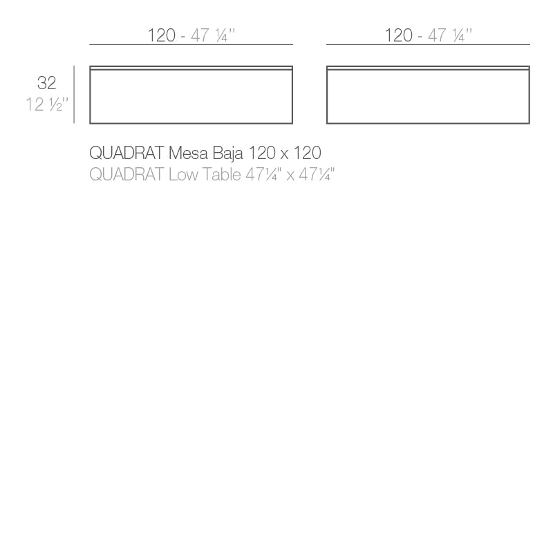 Jut Chill Table 120X120X32