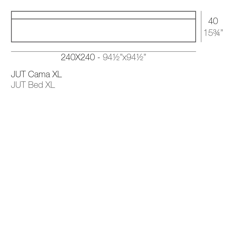 Jut Chill Bed 240X240X40