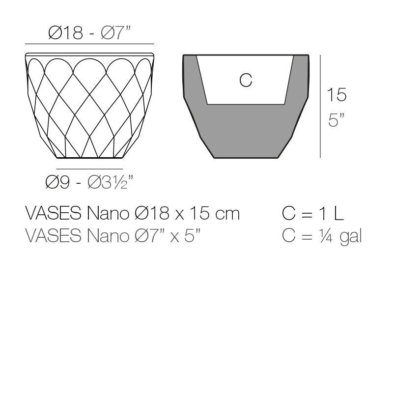 Vases Nano Planter Ø18X15