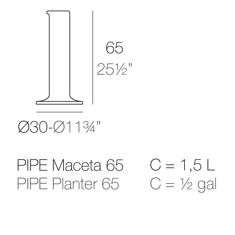 Chemistubes Pipe Ø30X65