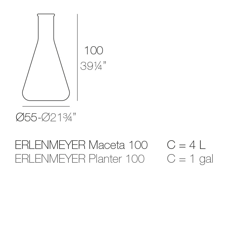 Chemistubes Erlenmeyer Ø55X100