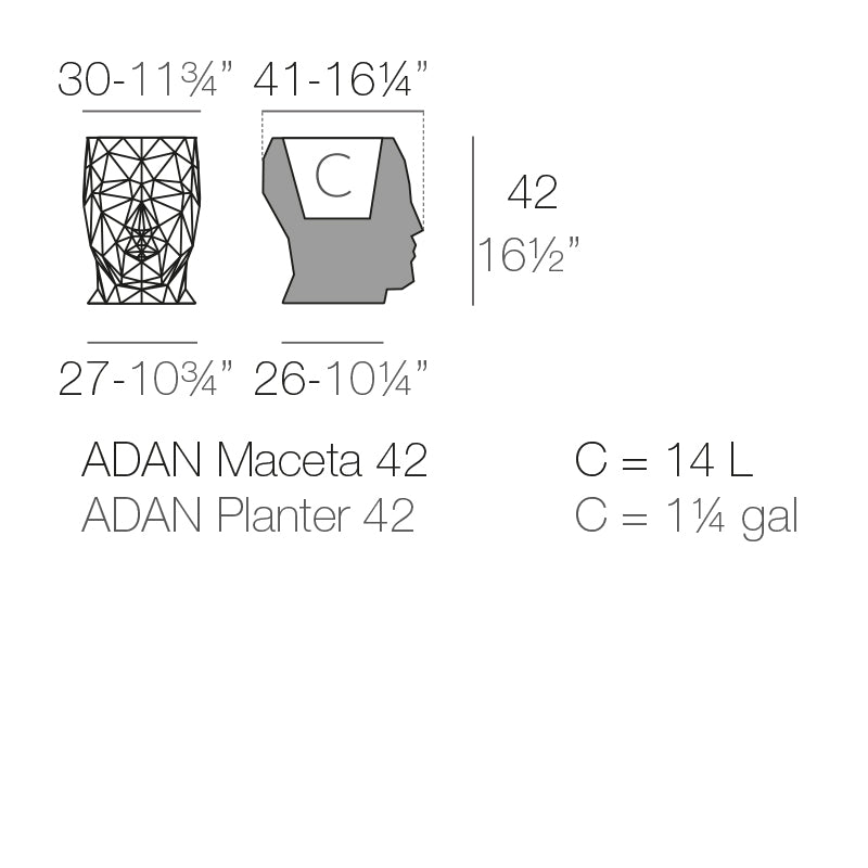 Adan Planter 30X41X42