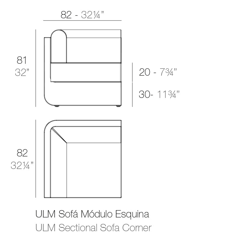 Ulm Sectional Sofa Corner